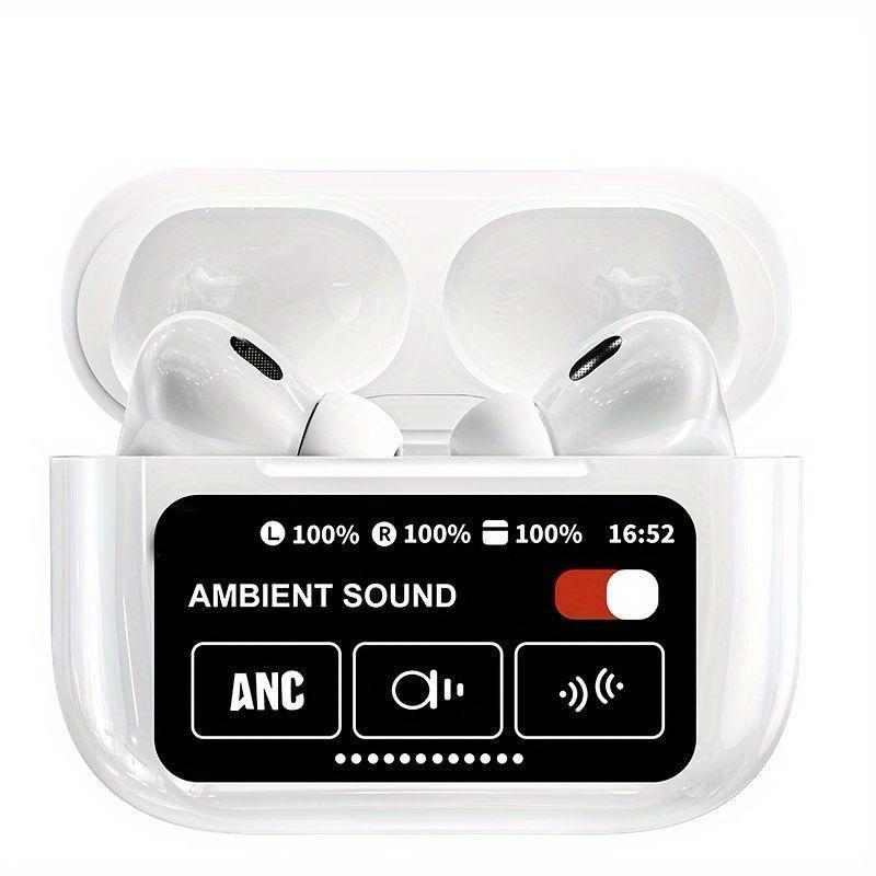 ANC/ENC Wireless Earbuds with Noise Cancellation & LED Display Charging Case – Premium Sound & Comfort